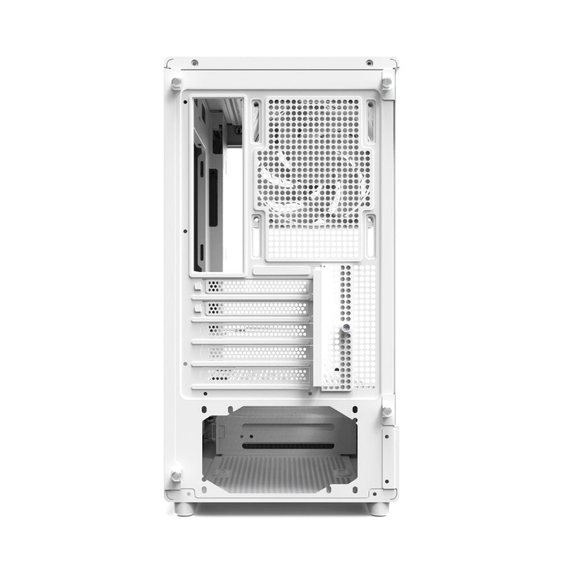 Zalman Zalman P10 mATX Gaming PC Case, Panoramic Glass, 1 x PWM ARGB Fan - White