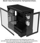 8 of 9: Zalman Zalman P30 mATX Mini-Tower PC Case Panoramic Glass 3 x ARGB Fans - Black