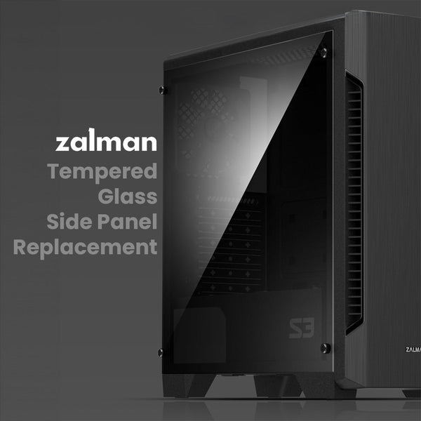 Zalman Zalman PC Case Side Panel Replacement [S2 TG] [S3 TG] - Tempered Glass