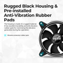 9 of 12: Zalman Zalman RFD120A ARGB Ring Fan Addressable RGB 120mm Case Fan