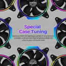 10 of 12: Zalman Zalman RFD120A ARGB Ring Fan Addressable RGB 120mm Case Fan