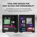 6 of 9: Zalman Zalman Z1 Iceberg mATX Mini-Tower PC Case 3 x Fans Pre-installed - Black