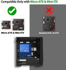 9 of 9: Zalman Zalman Z1 Iceberg mATX Mini-Tower PC Case 3 x Fans Pre-installed - Black