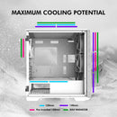 6 of 9: Zalman Zalman Z1 Iceberg mATX Mini-Tower PC Case 3 x Fans Pre-installed - White