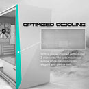 9 of 9: Zalman Zalman Z1 Iceberg mATX Mini-Tower PC Case 3 x Fans Pre-installed - White