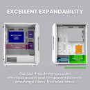 8 of 9: Zalman Zalman i3 ARGB Airflow ATX Mid-Tower Gaming PC Case - White