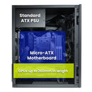 3 of 8: Zalman CUBIX Compact Mini Tower mATX PC Case, Micro-ATX DTX ITX SFF SFX HTPC Small Form Factor, Black