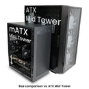 8 of 8: Zalman CUBIX Compact Mini Tower mATX PC Case, Micro-ATX DTX ITX SFF SFX HTPC Small Form Factor, Black