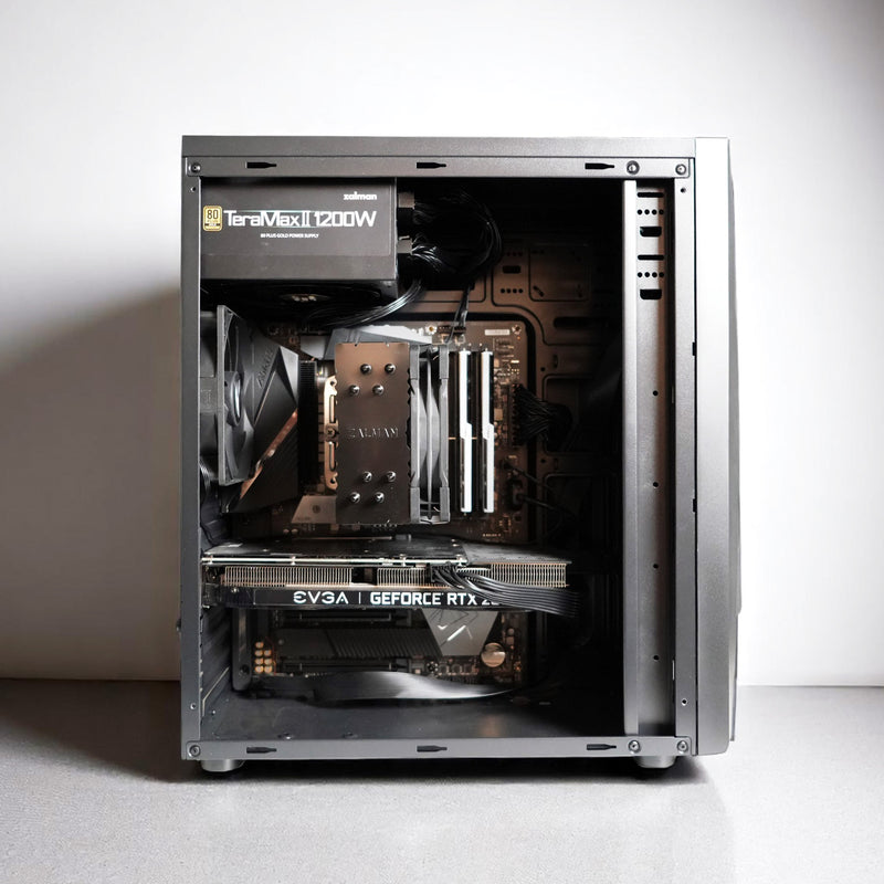 Zalman Raven ATX Mid-Tower Gaming PC Case - RGB Lighting Strip with Control Button