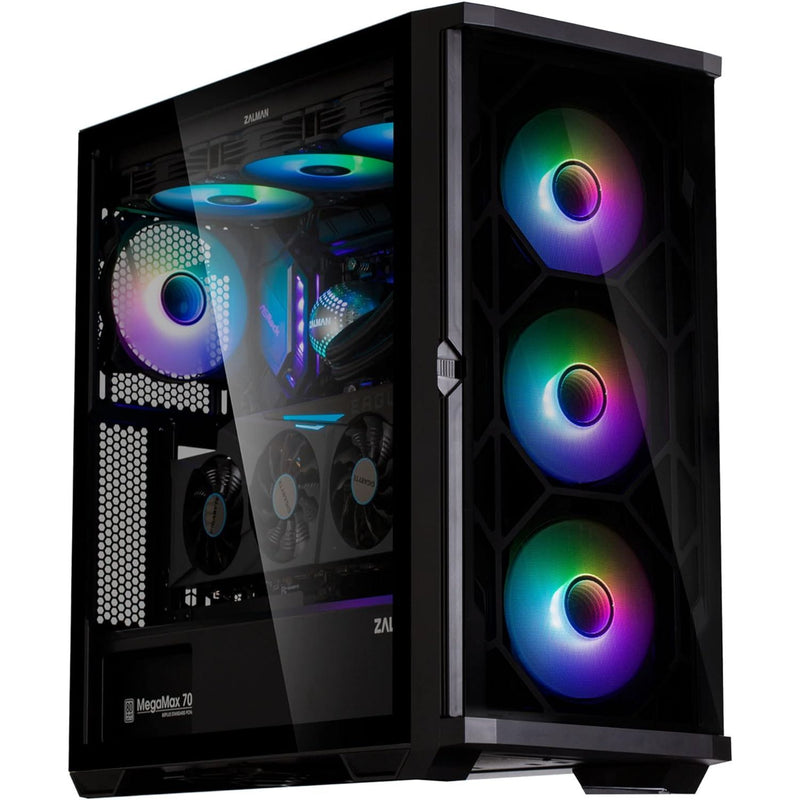 Zalman Z10 Duo ATX Mid-Tower Premium Gaming PC Case, Dual Front Panel w/ 4 x Infinity Mirror AGRB Fans