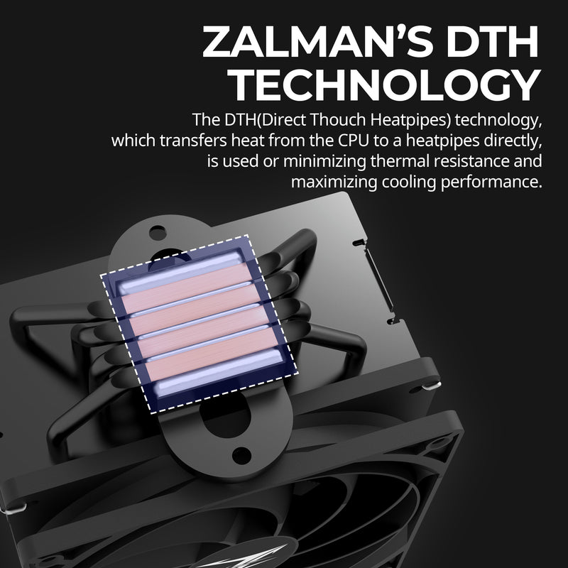 Zalman CNPS 10X Performa Extreme Performance CPU Air Cooler Fan - Black